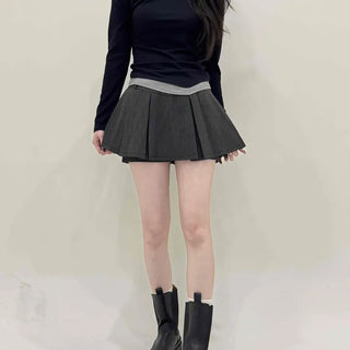 High-waisted Pleated Tennis Skirt