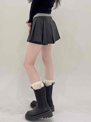 High-waisted Pleated Tennis Skirt