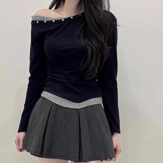 High-waisted Pleated Tennis Skirt