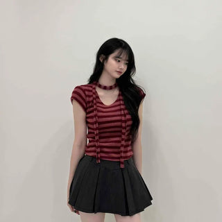 High-waisted Pleated Tennis Skirt