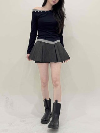 High-waisted Pleated Tennis Skirt
