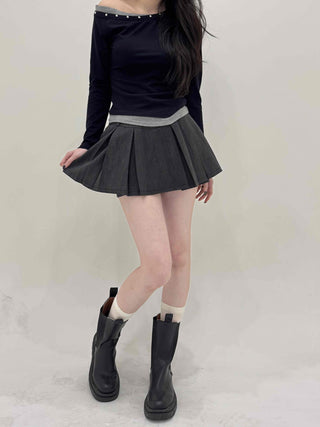 High-waisted Pleated Tennis Skirt