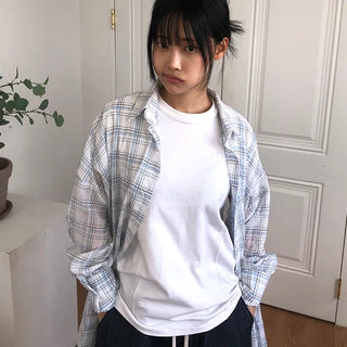 Lisa Oversized Linen See-through Shirt
