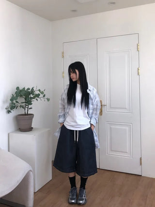 Lisa Oversized Linen See-through Shirt