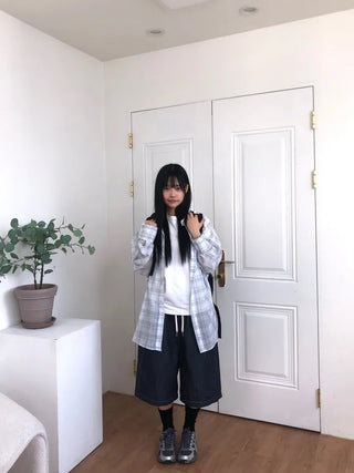 Lisa Oversized Linen See-through Shirt