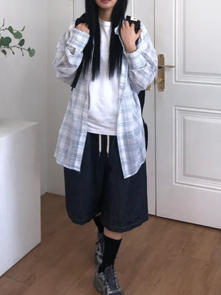 Lisa Oversized Linen See-through Shirt