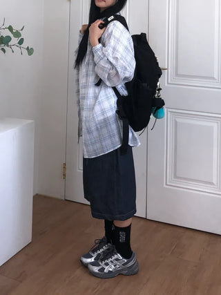 Lisa Oversized Linen See-through Shirt