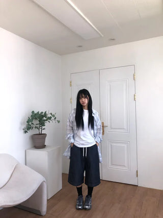 Lisa Oversized Linen See-through Shirt