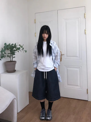 Lisa Oversized Linen See-through Shirt