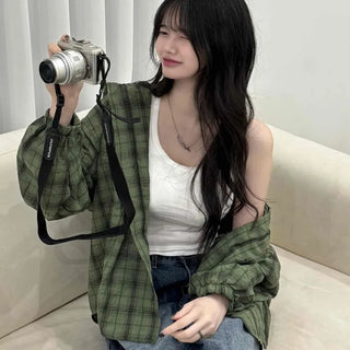 Vintage Check Loose Fit Shirt