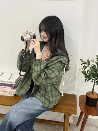 Vintage Check Loose Fit Shirt