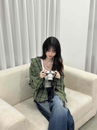 Vintage Check Loose Fit Shirt