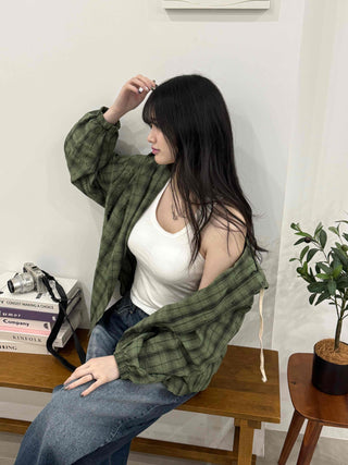 Vintage Check Loose Fit Shirt