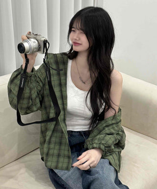 Vintage Check Loose Fit Shirt