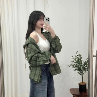 Vintage Check Loose Fit Shirt