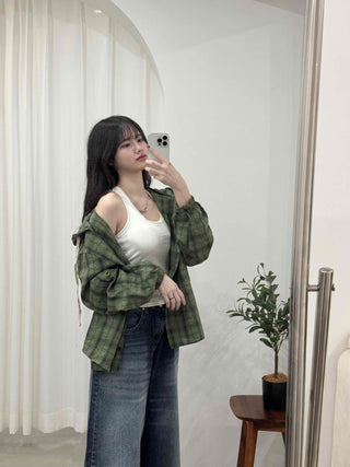 Vintage Check Loose Fit Shirt