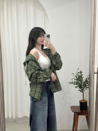 Vintage Check Loose Fit Shirt