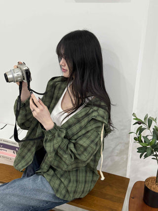 Vintage Check Loose Fit Shirt