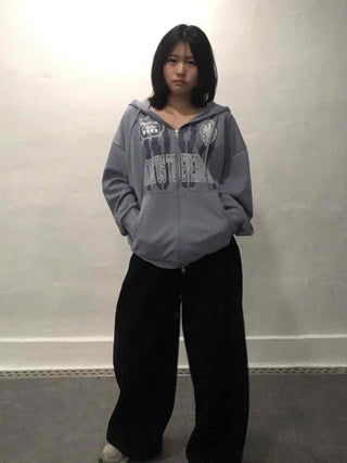 Button Pocket Wide Sweatpants