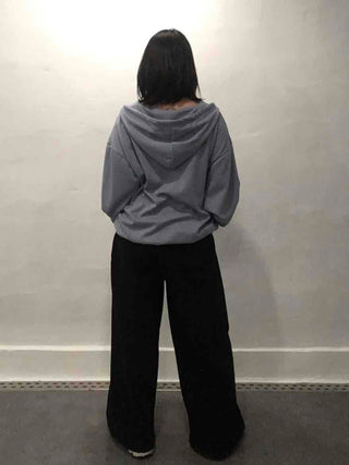 Button Pocket Wide Sweatpants