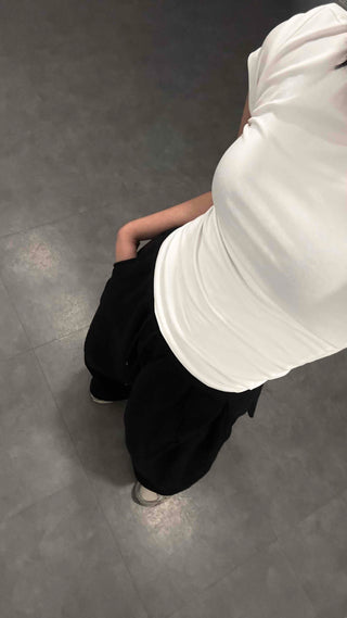 Button Pocket Wide Sweatpants