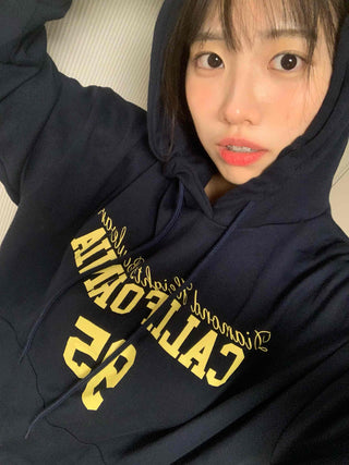 Lettering Oversized Hoodie Tracksuit Set