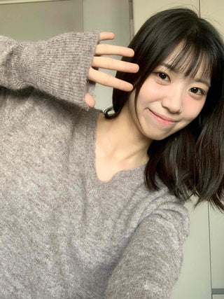 Everyday Natural Melange V-Neck Knit