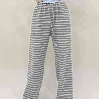 Striped Elastic Waist Training Pants
