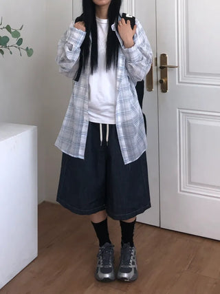 Tisci Raw Denim Bermuda Pants