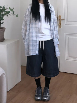 Tisci Raw Denim Bermuda Pants