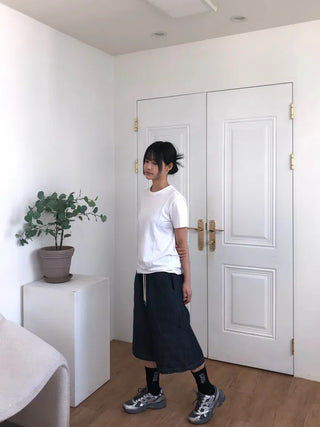 Tisci Raw Denim Bermuda Pants