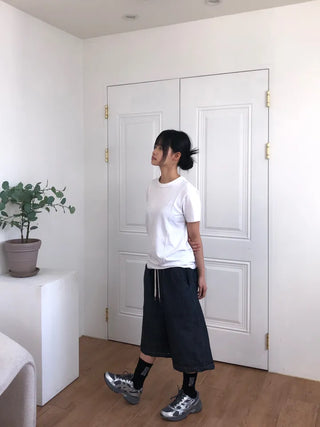 Tisci Raw Denim Bermuda Pants