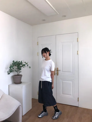 Tisci Raw Denim Bermuda Pants