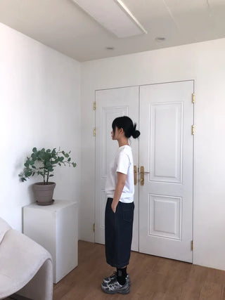 Tisci Raw Denim Bermuda Pants