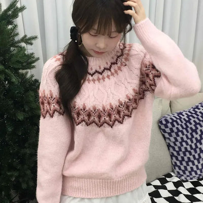 Sweet Round Neck Knit