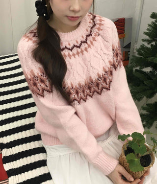 Sweet Round Neck Knit