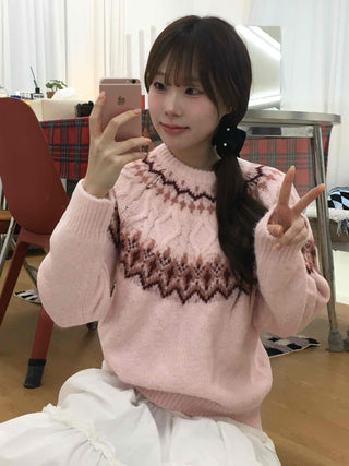Sweet Round Neck Knit