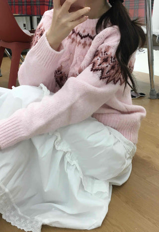 Sweet Round Neck Knit