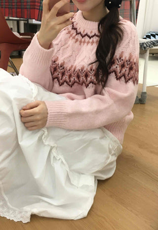 Sweet Round Neck Knit