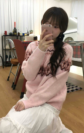 Sweet Round Neck Knit