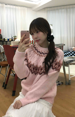 Sweet Round Neck Knit