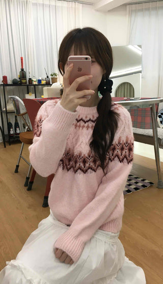 Sweet Round Neck Knit