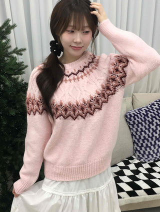 Sweet Round Neck Knit