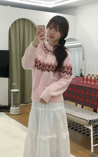 Sweet Round Neck Knit