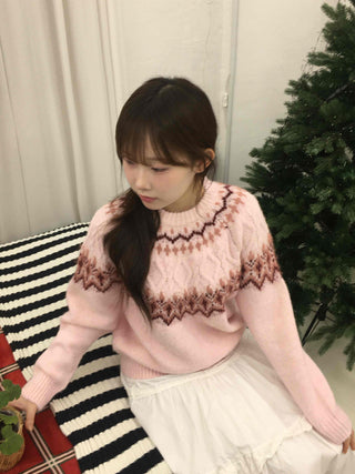 Sweet Round Neck Knit