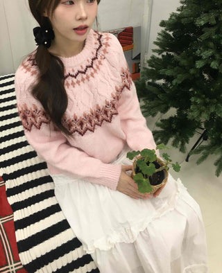 Sweet Round Neck Knit