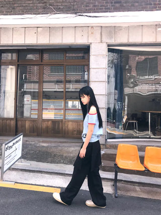 Yure Layered Wrap Skirt Pants