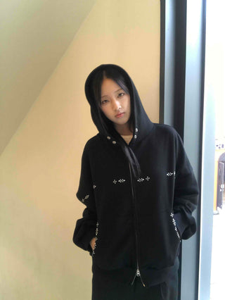 Studded Point Standard Zip-up