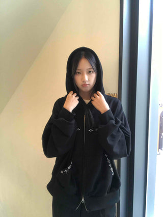 Studded Point Standard Zip-up