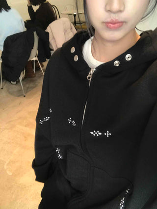 Studded Point Standard Zip-up